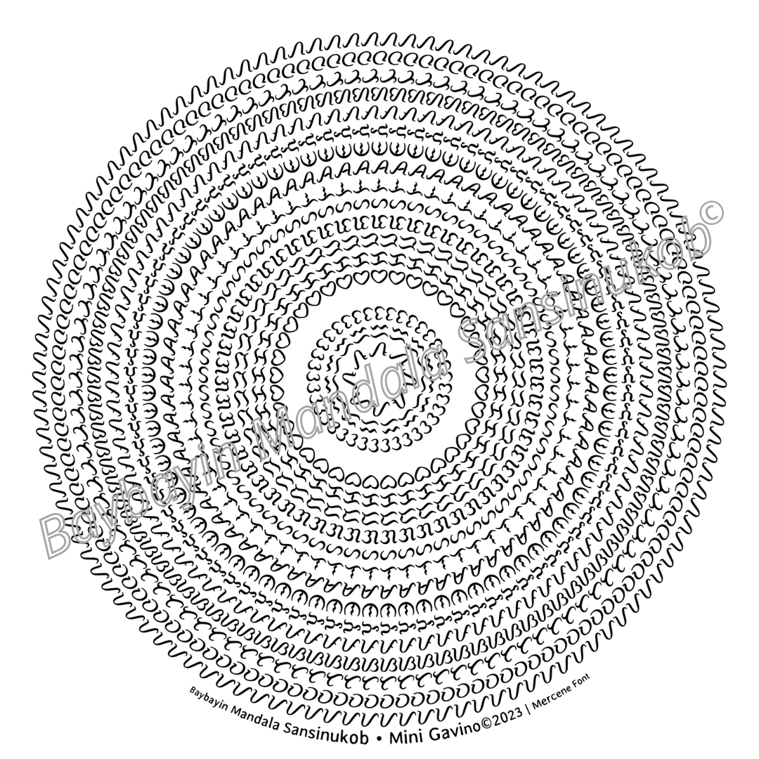 Baybayin Mandala Sansinukob© Black Night