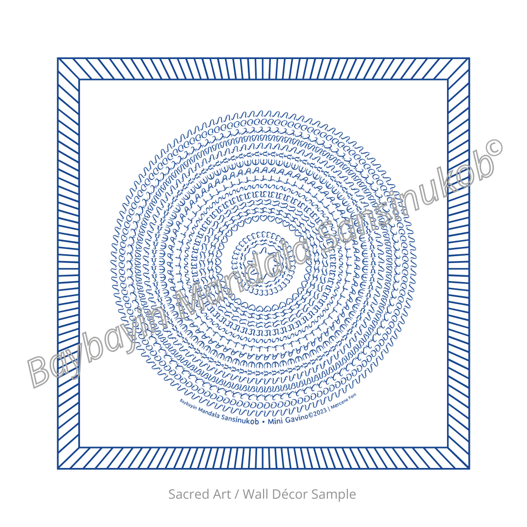 Baybayin Mandala Sansinukob© Blue Waters