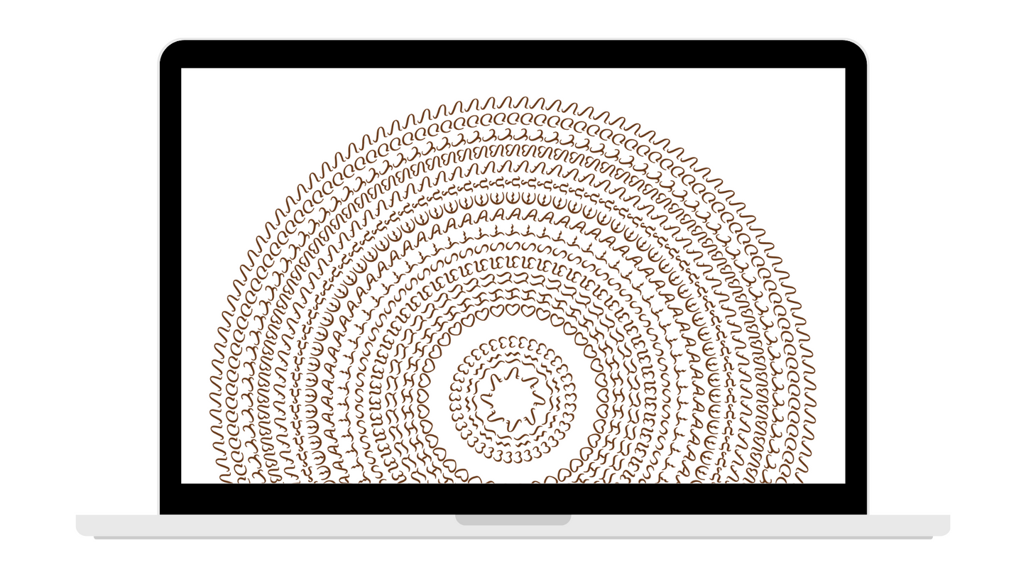 Baybayin Mandala Sansinukob© Brown Terra