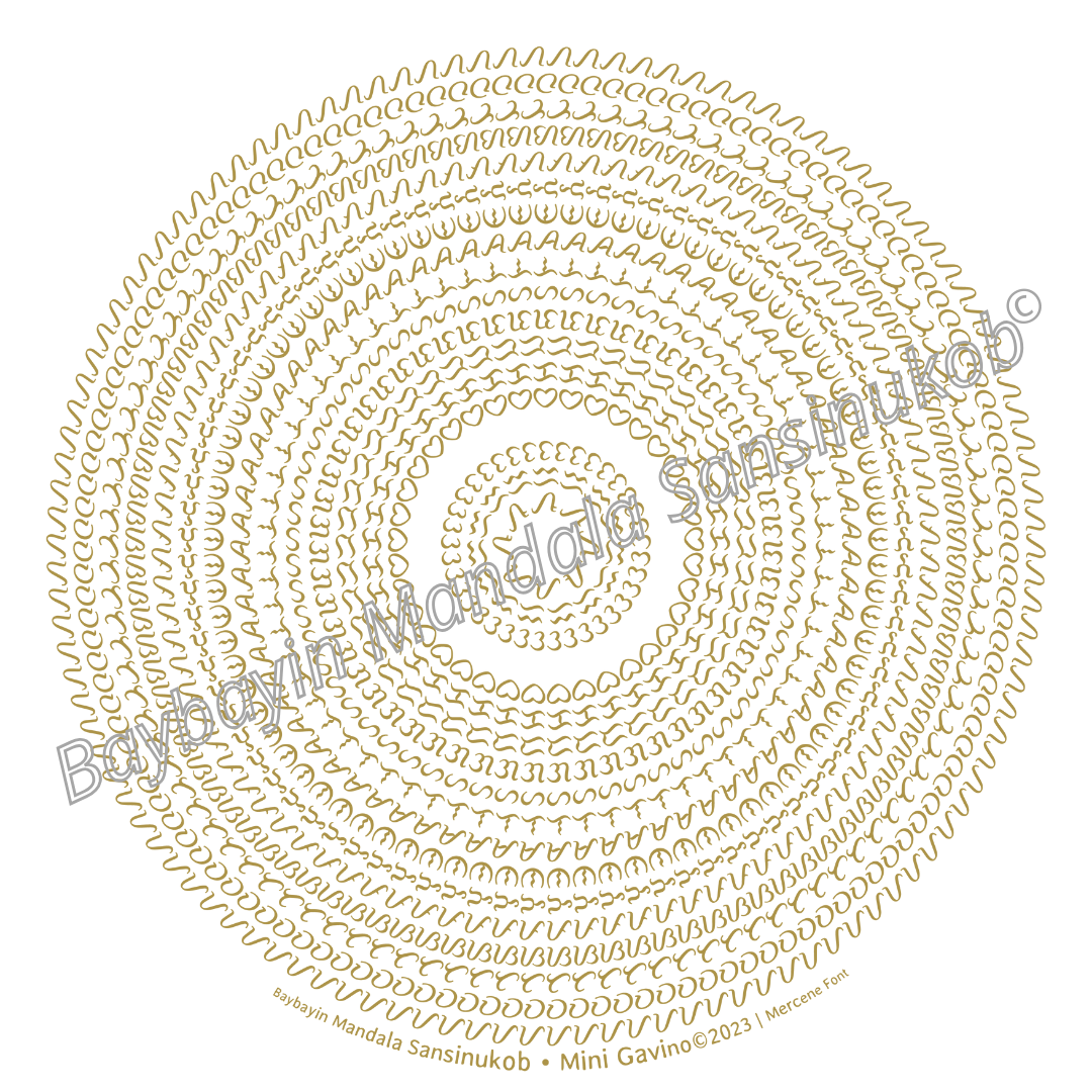 Baybayin Mandala Sansinukob© Golden Sun