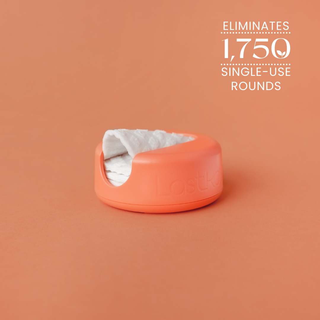 LastRound Reusable Cotton Rounds (Peach)