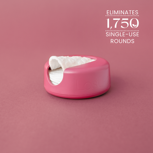 LastRound Reusable Cotton Rounds (Red)